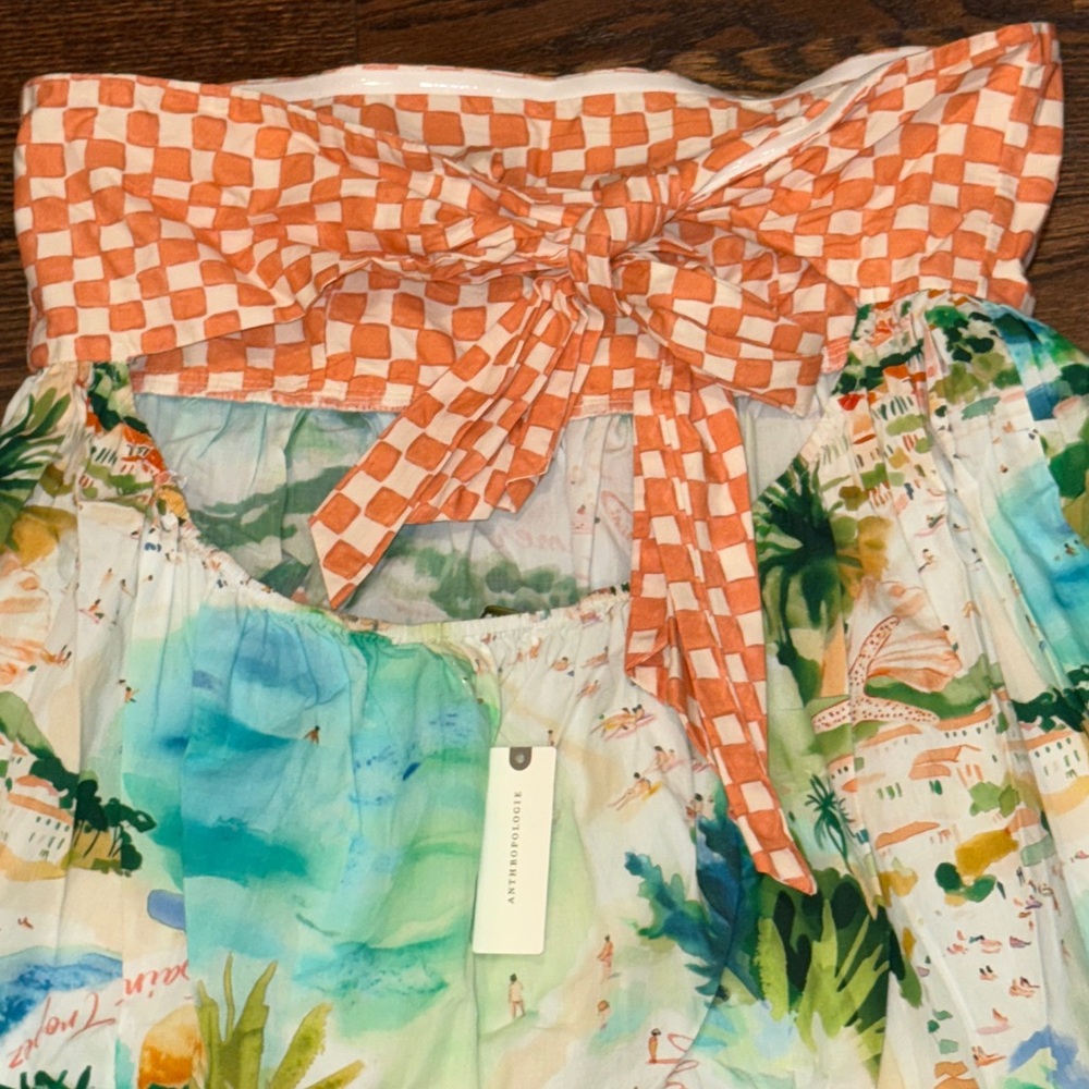 Celandine Strapless Patterned Bubble Mini Dress - Picture 10 of 13